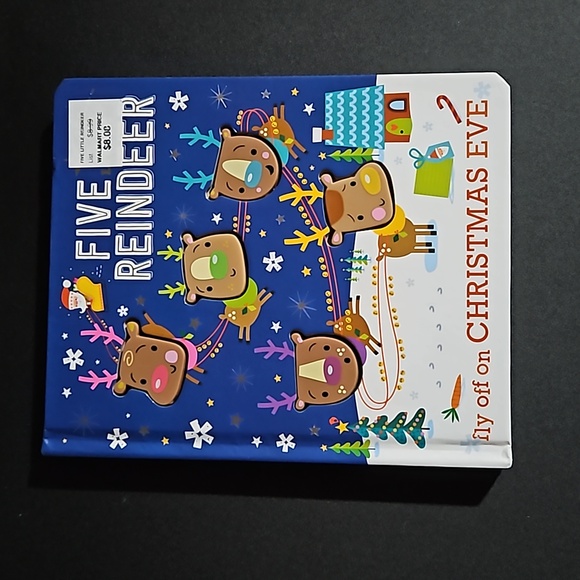 Five Little Reindeer Sensory Children's Book Illustrated by Stuart Lynch NWT - Picture 1 of 5